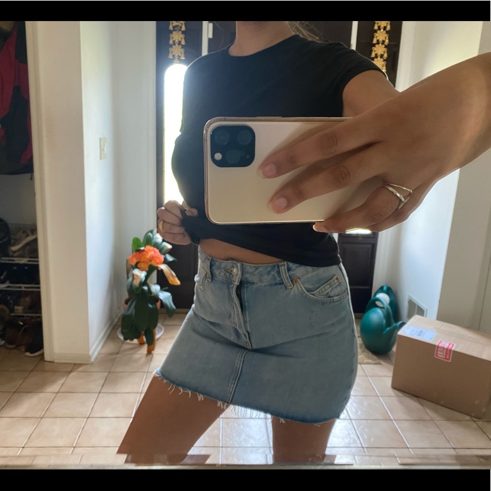 Topshop Denim Skirt